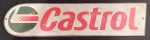 Placa Decorativa Castrol, Material Metal, Marcas de uso, Bom Estado de Conservação, Dimensão Altura 22cm, Largura 85cm; Olhem as Fotos!