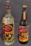 Antiga Garrafas Lacradas de Pinga Marca Pitú, Material Vidro, Lacres Intacto; Dimensão: Altura 32cm, Comprimento 9cm; Olhem as Fotos!