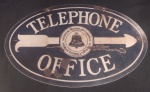Placa Decorativa Telephone Office, Material Metal, Em Ótimo Estado; Dimensão: Altura 36cm ; Comprimento 58cm; Olhem as Fotos!