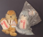 2 Mamíferos Parmalat São Eles: Foca e Leão Marinho; Antigos Ótimo Estado Conservados; Ambos com Aproximadamente;30cm Comprimento Cada; Olhem as Fotos!