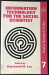 Information Technology For The Social Scientist (Social Research Today, Vol 7) -  por Ray Lee University of London. (Editor)  - Idioma  :  Inglês - UCL Press - Ótimo estado de conservação