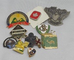 Colecionismo- Kit contendo onze medalhas sendo pins e broches antigos.