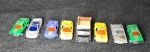 8 Carrinhos - Medidas Do Maior : 7cm X 3cm - Em Bom Estado De Conservação.