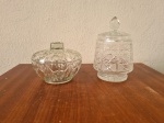 Dois baleiros de cristal