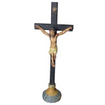 Arte sacra - Cruxifixo de mesa com cristo - altura 33 cm