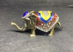 Elefante De Cristal Swarovski - Cobre Com Banhado De Ouro - (Grande) - Medidas: 12cm x 6cm