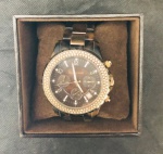 Relógio feminino - MICHAEL KORS NA CAIXA - NÃO TESTADO - Pulseira em aço e acrílico - Caixa em aço - OBS: a caixa está sem tampa - Tamanho da caixa: 3,5 cm