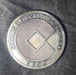 Medalha - Centrais Elétriacs de São Paulo S.A. - CESP - Urubupungá 4/12/75 - Diâmetro: 6 cm
