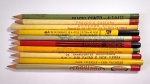 Lote de 10 Antigos e Raros lápis Promocionais de Empresas - Medida de cada aprox.: 17 cm de comprimento.