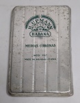 Antiga e Rara Lata de alumínio Charutos - H. UPMANN - Medias Coronas. Mada in Havana - Cuba- Medida: 14 x 9 x 2 cm.