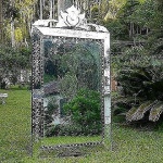 Espelho Contemporâneo - Modelo pena 150 x 80 cm - estilo veneziano ;  Retirada com hora marcada.