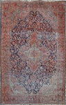 GRANDE Tapete oriental persa vermelho. Marcas naturais do tempo. Medida:374 cm x 260 cm