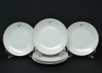 Conjunto contendo seis(6) pratos de coleção para sobremesa da extinta companhia aérea PANAIR, em porcelana alemã da manufatura Rosenthal. Possui logo.  Medida: 19 cm de diâmetro.