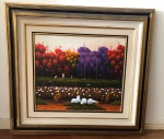 AMORELLI - ACID - OST - COLHEITA DE FLORES - ASSINADO  NO VERSO-  ME: 79cm x 88,5cm. MI: 45cm x 54cm. Retirada em Ipanema com hora marcada.