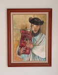 CECÍLIA KOCHEN -  ACIE - TÍTULO: "TORAH IS PEACE" - TÉCNICA: "MIXED MEDIA" -  MEDIDA: 70 CM X 50 CM ME:86 CM X 66 CM. Observação: Retirada em Ipanema com hora marcada.