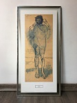 PICASSO - Antiga reprodução "EL LOCO" impresso na década de 80 em Barcelona - Espanha . Dimensões: 86cm x 42cm.