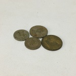 Lote contendo 4 moedas Brasileiras "Réis" .