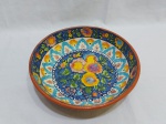 Lindo bowl decorativo em cerâmica vitrificada portuguesa. Medindo 29cm de diâmetro x 7cm de altura.