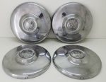 AUTO PEÇA - Conjunto de 4 calotas cromadas, VOLKESWAGEN - FUSCA. Dia 26 cm. Produto conforme fotos originais do lote.