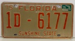 COLECIONISMO - Placa automotiva - Americana - SUNSHINE - FLORIDA - 6177. Produto conforme fotos originais do lote.