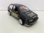 COLECIONISMO - Carro de coleção, GOL GT com adesivos, carrinho em metal e plastico injetado, pneus borracha. Escala 1/18. Acompanha base. Sem tampa traseira. Produto conforme fotos originais do lote.