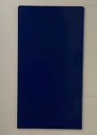 Mural para fotos em metal pintado na cor azul, med. 74X40cm - Não acompanha imãs.