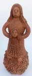 Odon de Nogueira - escultura em barro - Santa -  50 cm de altura