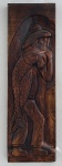 Autor não identificado. Pescador. Talha. 66 x 20 cm