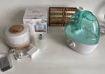 3 peças: Nebulizador, massageador de pés e difusor de aroma (17 x 17 x 14 cm- caixa)