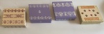 4 caixas de MDF. 16,5 x 16,5 x 5 cm de altura
