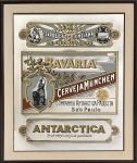 Antartica. Silk screen sobre espelho. 52 x 42 cm. Medida total com a moldura: 62 x 52 cm.