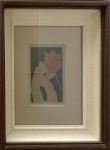 Pietrina Checcacci - Rosa. serigrafia, tiragem 63/300, ACID, circa 1987. medida interna, 18 x 8 cm. Medida total com a moldura: 33 x 28 cm.