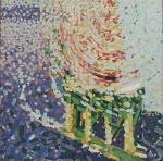 FERNANDO MENDONÇA, Plataforma II, AST, verso: autenticado, localizado Rio, datado 1986, definição da técnica empregada, intitulado, (Fernando Mendonça Neto, 1962, Bacurituba, MA, pintor; em 1978 ingressou no Grupo Laborarte, São Luís, MA; em 1985 mudou-se para o Rio de Janeiro).