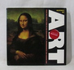 LIVROS - ARTES - Um livro de capa dura, com textos e ilustrações em tons preto, branco e rica policromia, intitulado "HISTORY OF ART" ("HISTÓRIA DA ARTE"), From The Middle Ages To The Renaissance, Impressionism And Modern Art (Da Idade Média ao Renascimento, Impressionismo e Arte Moderna), publicado pela FLAME TREE PUBLISHING. Medidas: 28,5 cm de altura x 29,5 cm de largura.