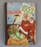 PERIÓDICO, um (1) Almanaque VIDA JUVENIL, ano 1953, fartamente ilustrado, capa solta da lombada, usado, possui bastante sinais de manuseio, vide fotos extra.