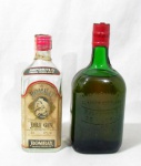 BEBIDAS - Lote contendo duas garrafas de bebidas sendo A) uma garrafa de "BOMBAY", Gin Inglês Importado, destilado em Londres, possui 43% de graduação alcoólica, não lacrada, com capacidade para 750 ml de bebida; B) uma garrafa lacrada de "BUCHANAN'S", Whisky Escocês. NÃO GARANTIMOS A INTEGRIDADE DOS LÍQUIDOS.