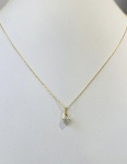 PONTO DE LUZ CONFECCIONADA OURO AMARELO, 18K, COM 1 DIAMANTES 12 PONTOS, PESO: 1,1g, TAMANHO DA CORRENTE CARTIER 40cm, VALOR DE MERCADO: R$ 3.000,00