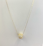 CONJUNTO CORRENTE E PINGENTE, CONFECCIONADA EM OURO AMARELO 18K PESO: 3,0g, TAMANHO DA CORRENTE CARTIER 45cm, VALOR DE MERCADO: R$ 3.000,00