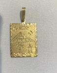 PINGENTE ESCRAVA CONFECCIONADO EM OURO AMARELO 18K, PESO: 3,6g,TAMANHO: 25mm. VALOR DE MERCADO: R$ 2.160,00