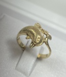ANEL GOLFINHO CONFECCIONADO EM AMARELO 18K, PESO: 2,9g, FECHO BOIA, TAMANHO 14, VALOR DE MERCADO: R$ 1.800,00