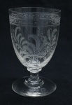 COLECIONISMO - Bela taça de coleção em demi cristal, lapidado estilo Saint Louis, incolor. Alt. 12 cm.