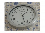 Relógio de cozinha quartzo em alumínio, Diam. 30 cm.