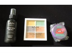 Kit beleza com 3 produtos americanos sendo 2 NYX  Matte Finish   Fini Mat, Long Lasting Longue Tenue, Color Correcting Concealer com 6 tonalidades e 1 Sleeping Lip mask Wet n Wild.
