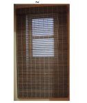 Par de persianas em bambu, 79 x 144 cm.