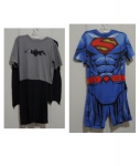 Duas fantasias de uma de Batman e outra se superman, Tam.4
