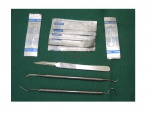 Kit odontológico podendo ser usado para artesanato contendo, 1 sonda,1 espátula, 1 bisturi e 7 lâminas de reserva.