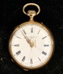 RELÓGIO PATEK PHILIPPE / GENÈVE CAIXA 3,5 MM (14 LINHAS), N. 71747 / 0.750, FUNCIONANDO. MOSTRADOR AVARIADO (RANHURAS) CRISTAL E PONTEIROS EM BOM ESTADO, ROSCA DO SISTEMA DE CORDAS APARENTEMENTE SOLTO. NUMERAÇÃO INDICA ANO DE FABRICAÇÃO ENTRE 1890/95. NECESSITA REVISÃO.