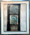 TÉCNICA MISTA - ARMANDO SÉRGIO FRAZÃO. GENEBRA. MARÇO 1976. VENTANAS COM VITRALES OLVIDADOS. 54 X 45.