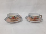 Par de xícaras de café em porcelana casca de ovo furtacor. Medindo a xícara 6cm de diâmetro x 3,5cm de altura.