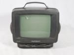 Antigo televisor de tubo, tela de 6 polegadas, fabricante POPTRON, modelo PTV-103. No estado.  Med. 22 x 20 x 22cm.